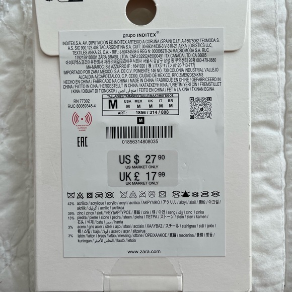 Zara Red and Blue Drop Earrings - Picture 2 of 3